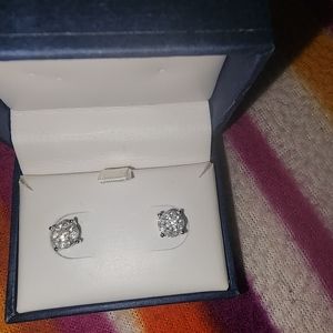 Diamond Earrings HOST PICK by Celebrate your Love 1/2 CTTW 10K White Gold NWT